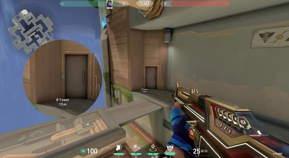 B Tower to Defender Spawn #1 image 1