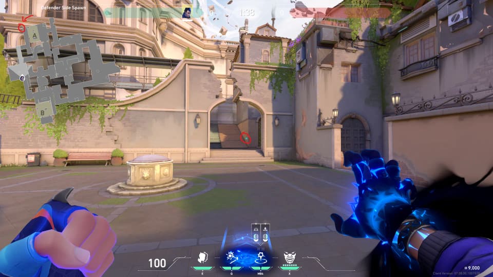 Rotation TP From Defender Side Spawn to A Rafters image 1