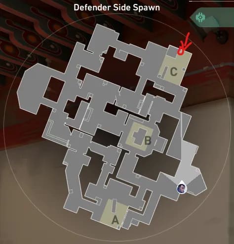 Rotation TP From Defender Side Spawn to C Site image 2