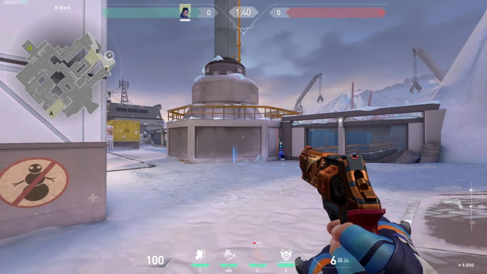 Attacker Spawn to B Snowman Yoru Lineup Icebox image 3
