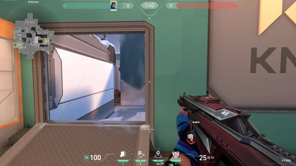 B Kitchen Window to Attacker Spawn  image 1