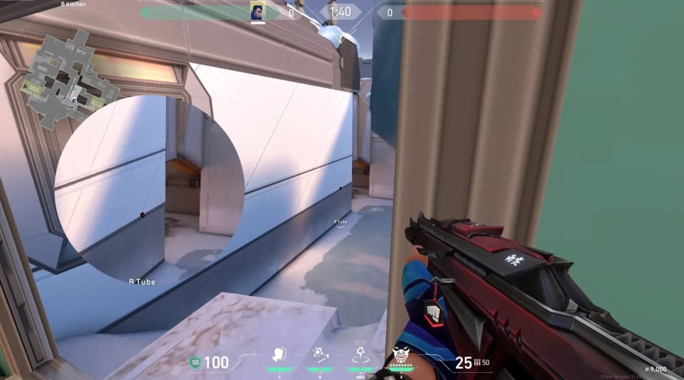 B Kitchen Window to Attacker Spawn  image 2