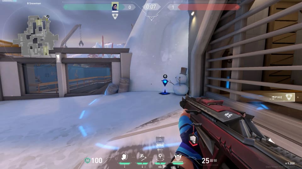 Mid Blue to B Snowman #2 image 4